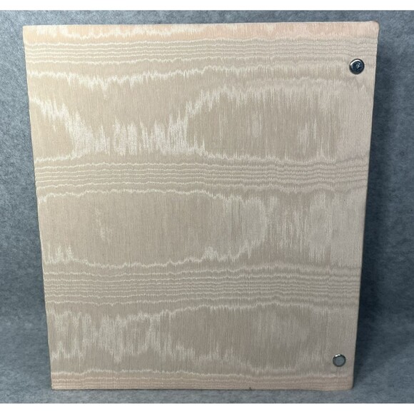 Handcrafted Greeting Card Keeper Binder Peach Taffeta Fabric Frame Cover Lace - Picture 2 of 13